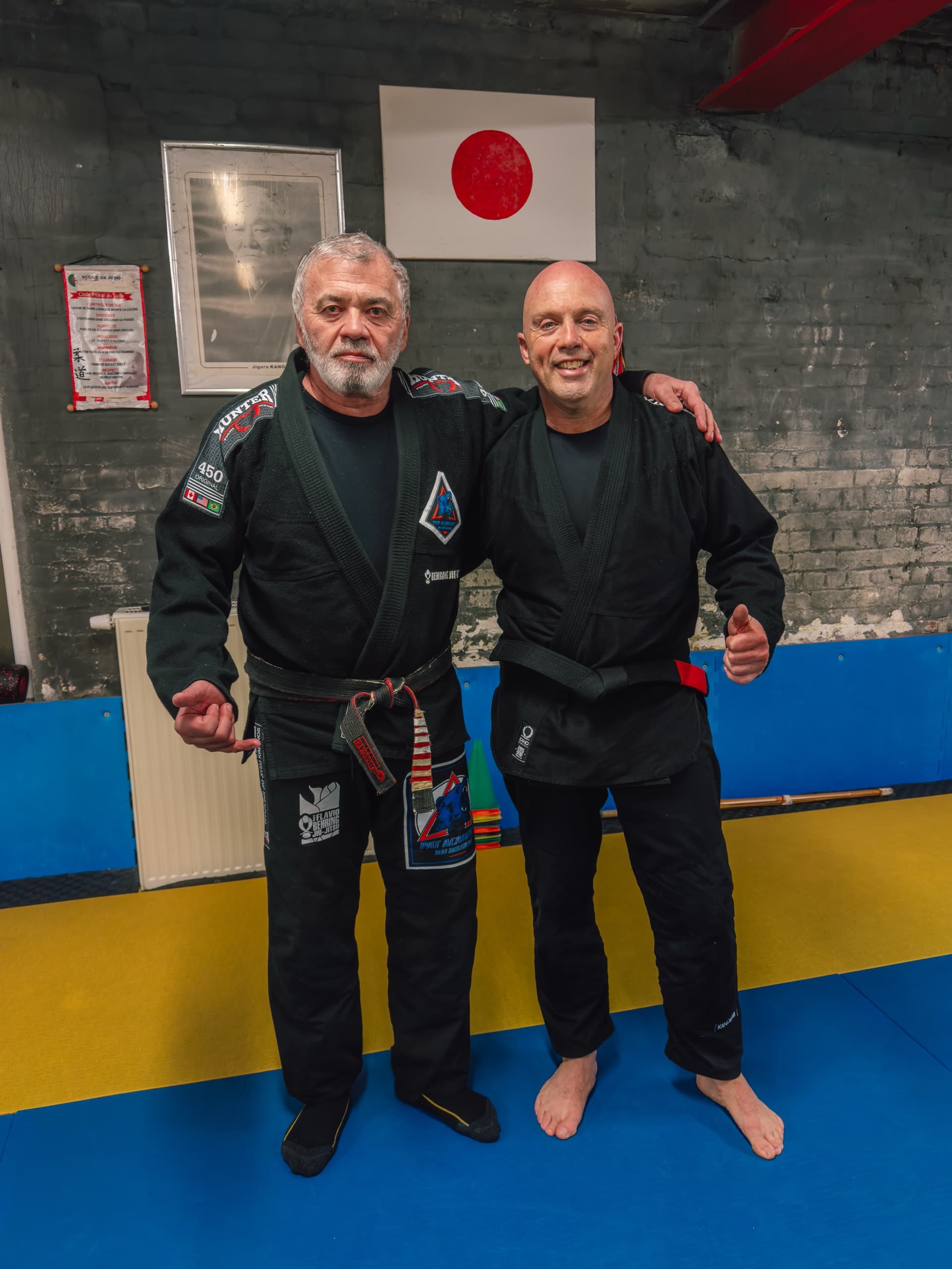 Deux coéquipiers en kimono